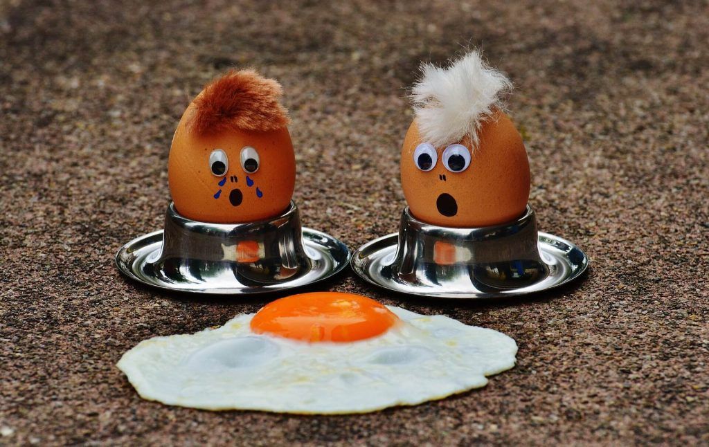 Huevos tristes