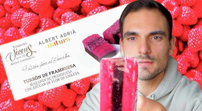 ¡Un mazapán disfrazado de turrón! Emosido engañado | Análisis turrón de frambuesa con azúcar y violeta