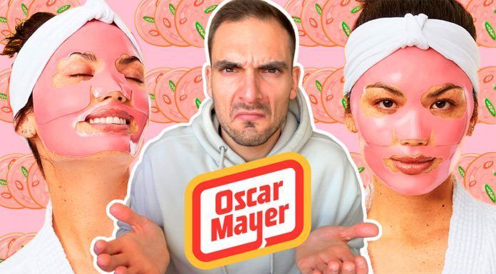 ¡Una mascarilla facial de mortadela! ¿Troleo o producto real de Oscar Mayer?