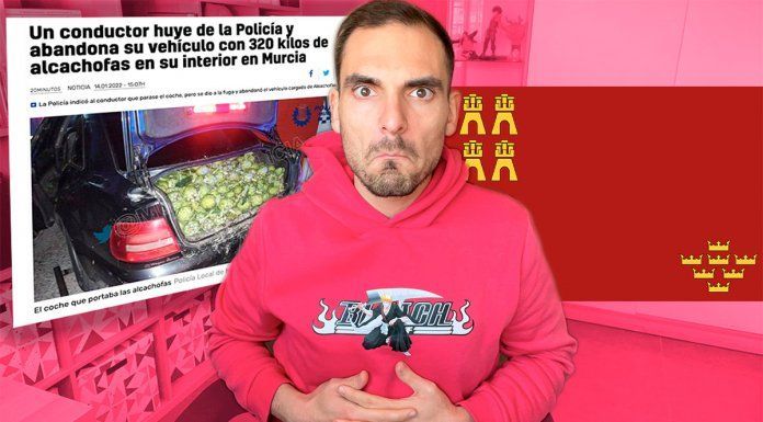 Conductor huye de la policía con 320 kilos de alcachofas en el coche | Cosas que pasan en Murcia