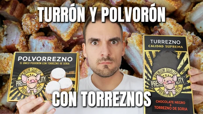 turron polvoron con torreznos