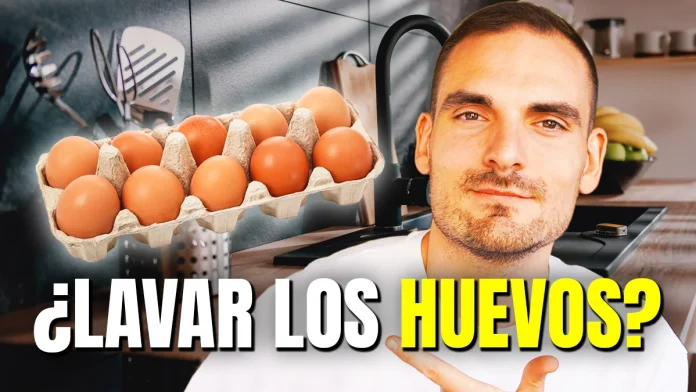 lavar huevos